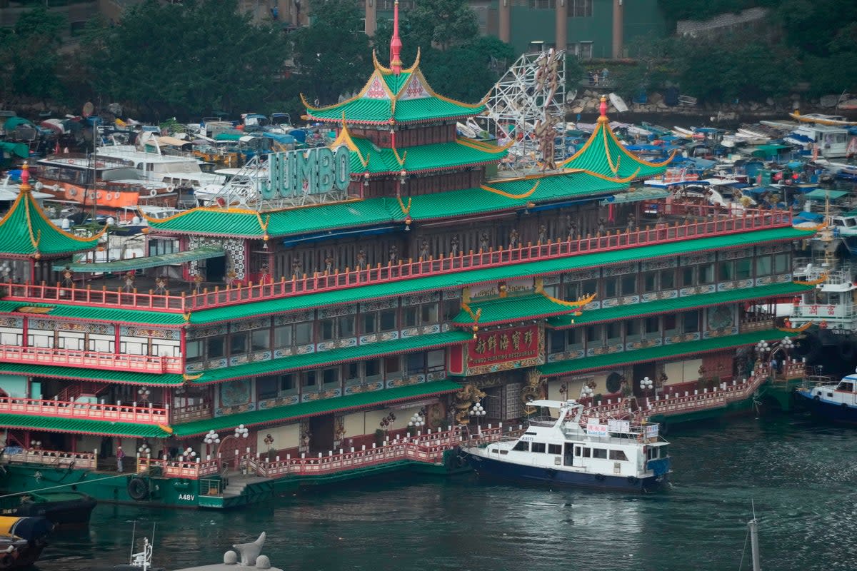 Hong Kong Jumbo Floating Restaurant (Copyright 2022 The Associated Press. All rights reserved)