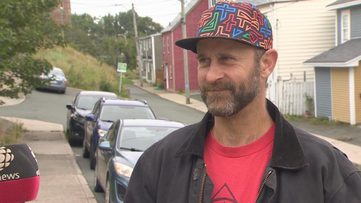 Mark Wilson says the provincial government should invest in a community center in the neighborhood of Livingstone Street, St. John's. This center would address the specific issues faced by the residents, such as providing addiction and mental health support. (Danny Arsenault/CBC - image credit)