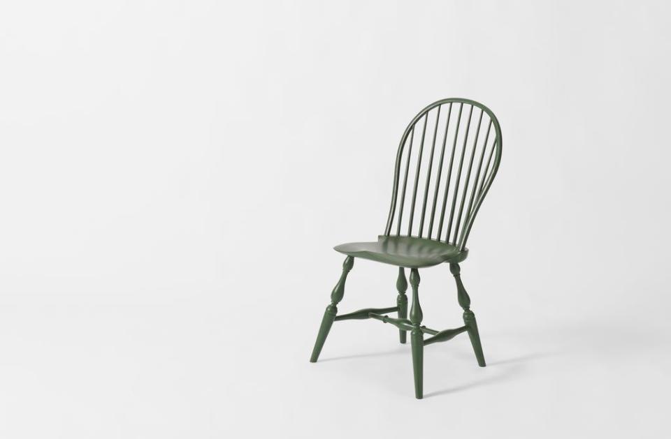 <p><strong>March SF</strong></p><p>marchsf.com</p><p><strong>$1900.00</strong></p><p><a href="https://marchsf.com/products/sawyer-made-hunter-green-windsor-side-chair?variant=40761609158701" rel="nofollow noopener" target="_blank" data-ylk="slk:Shop Now;elm:context_link;itc:0" class="link ">Shop Now</a></p><p>We're starting strong with handmade wooden seats by second-generation chair makers. George Sawyer—who was trained at the Rhode Island School of Design and by his father—was the original creator of the Windsor, so you know the quality is top-notch and worth the splurge. If a whole set isn't within your budget, consider grabbing one and making it a rustic <a href="https://www.housebeautiful.com/shopping/furniture/g22667441/best-accent-chairs/" rel="nofollow noopener" target="_blank" data-ylk="slk:accent chair;elm:context_link;itc:0" class="link ">accent chair</a>.</p>