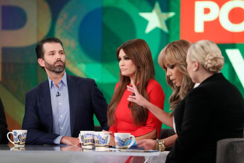 From left: Donald Trump Jr. and Kimberly Guilfoyle on The View on Thursday | Lou Rocco/ABC via Getty