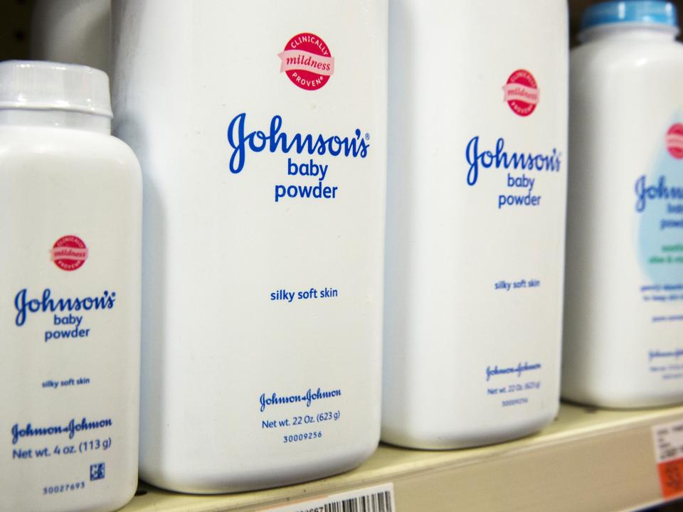 Johnson & Johnson baby powder on sale in the US: Lucas Jackson/Reuters