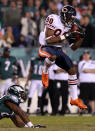 PHILADELPHIA, PA - NOVEMBER 07: Earl Bennett #80 of the Chicago Bears catches a pass against Dominique Rodgers-Cromartie #23 of the Philadelphia Eagles during the fourth quarter of the game at Lincoln Financial Field on November 7, 2011 in Philadelphia, Pennsylvania. (Photo by Nick Laham/Getty Images)