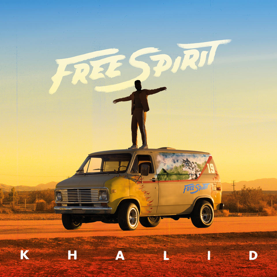 This image released by RCA shows "Free Spirit" by Khalid, named one of the top ten albums of the year by the Associated Press. (RCA Records via AP)