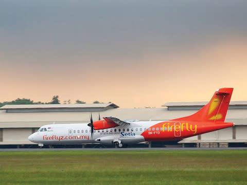 An airplane of Malaysian budget carrier Firefly. (Photo: Firefly)