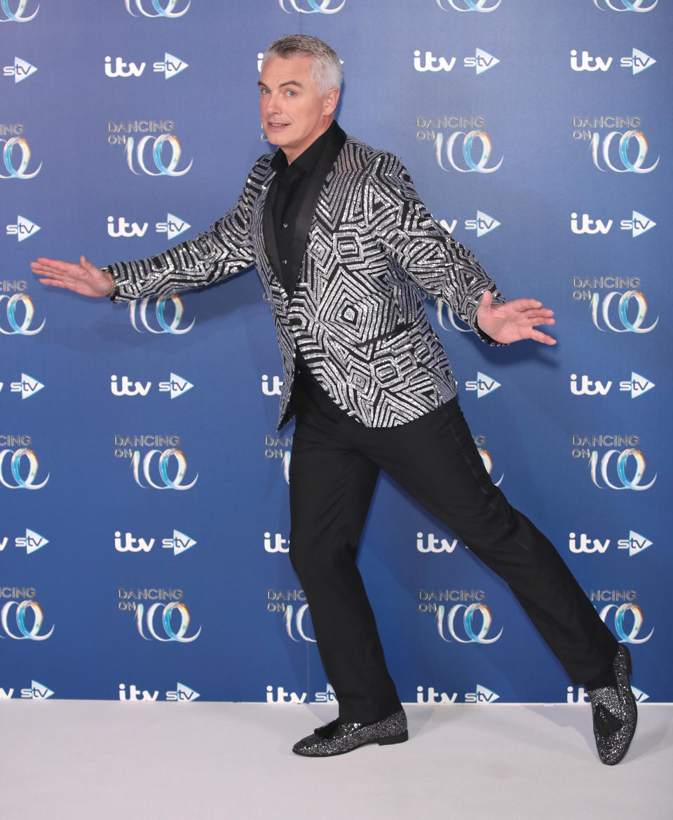 LONDON, ENGLAND - DECEMBER 09: John Barrowman during the Dancing On Ice 2019 photocall at ITV Studios on December 09, 2019 in London, England. (Photo by Mike Marsland/WireImage)