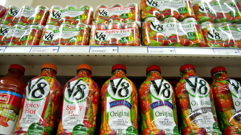 V8 juice display