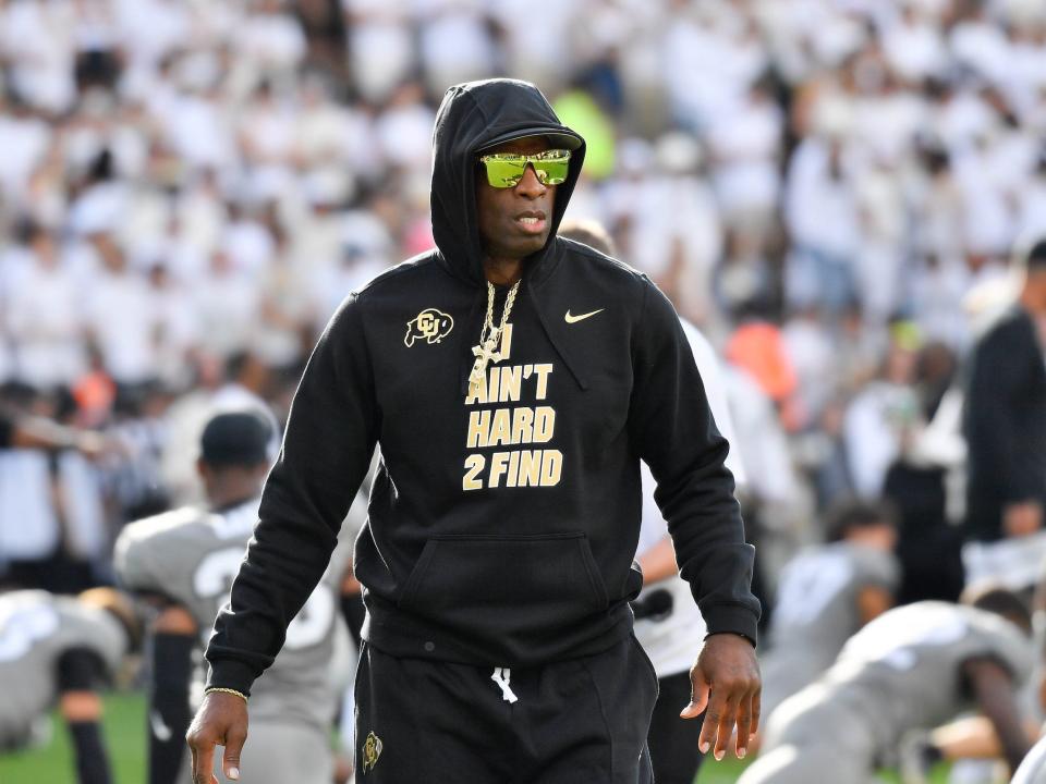 Deion Sanders with the Colorado Buffaloes.