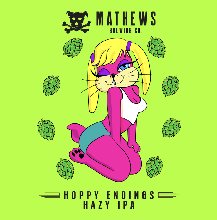 Hoppy Endings Hazy IPA is just one of the special beer releases slated to coincide with the Jan. 5 grand opening of Mathews Brewing Co. Scratch Kitchen in Lake Worth Beach.