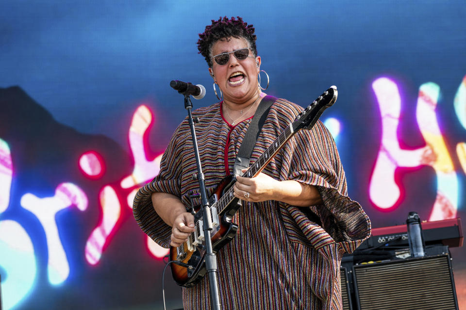 Brittany Howard performs during the Bonnaroo Music & Arts Festival on Saturday, June 15, 2024, in Manchester, Tenn. (Photo by Amy Harris/Invision/AP)