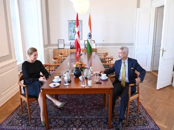 EAM Jaishankar with Danish PM Mette Frederiksen. (Twitter)