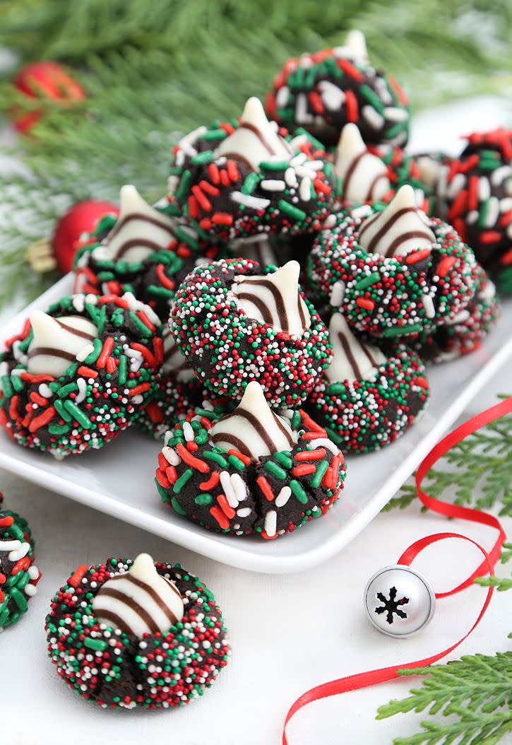 Christmas Kiss Cookies