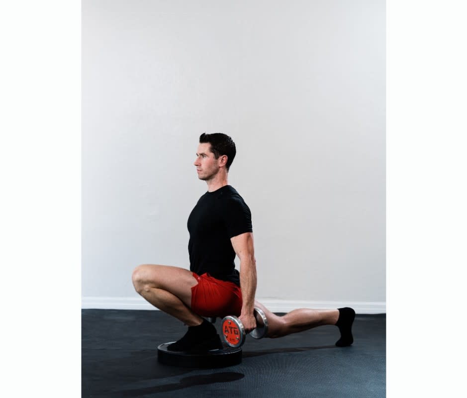 Ben Patrick demonstrating his signature ATG Split Squat.<p>Forrest Conner</p>