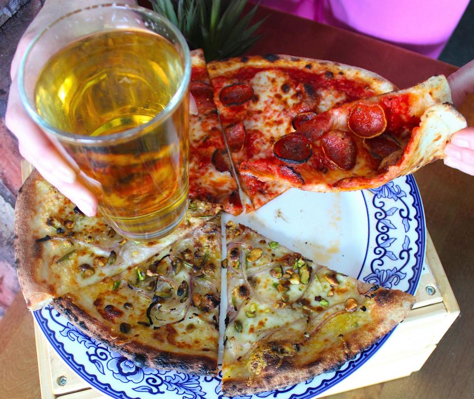 Big Top Brewing’s new facility at 3045 Fruitville Commons Blvd. in Sarasota will feature a restaurant, full bar and beer garden and serve food items such as these wood-fired pizzas.