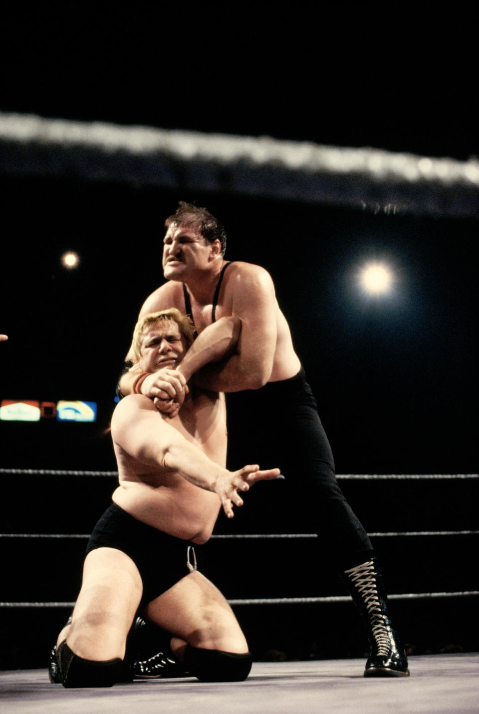 Sergeant Slaughter wrestling Pat Patterson (Wally McNamee / Getty Images)
