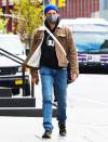 <p>Joshua Jackson sports a bright blue beanie while out and about in N.Y.C. on Wednesday. </p>