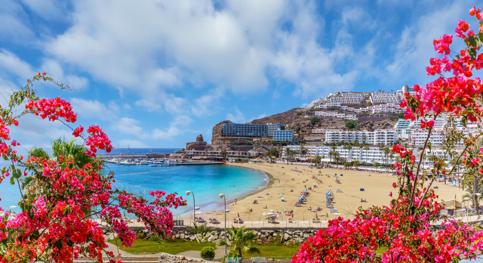 Puerto Rico village and beach on Gran Canaria. (Getty Images)