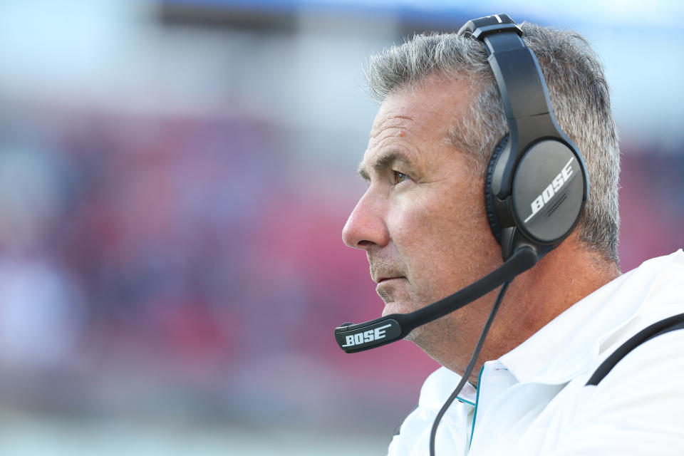 Urban Meyer was fired after 13 games as Jaguars coach. (Photo by Andy Lyons/Getty Images)