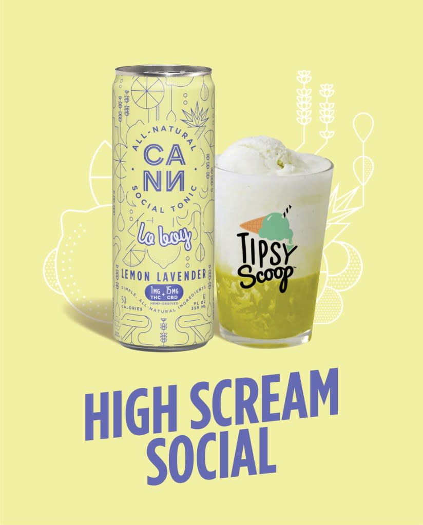 Tipsy Scoop x Cann’s High Scream Social. Tipsy Scoop