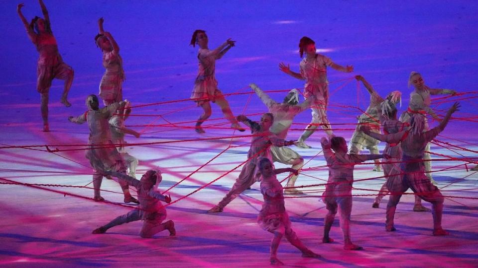 <div class="paragraphs"><p>Dancers perform during the opening ceremony on Friday</p></div>