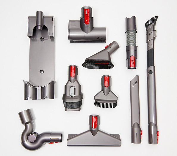 Dyson V8 Animal Pro Cordfree Vacuum with 9 Tool Attachments. (Photo: QVC)