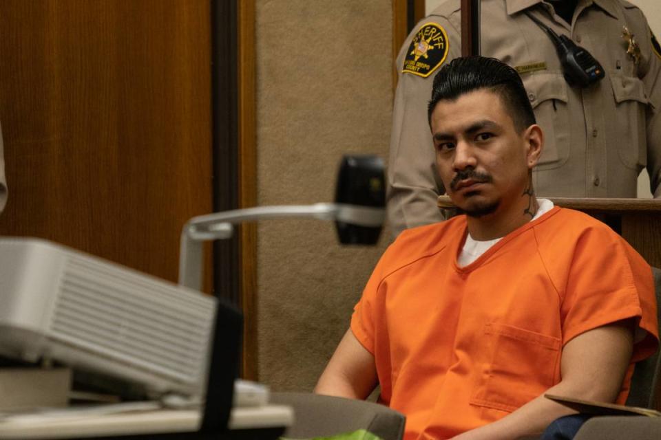 Nicholas Ron sits in Department 10 of the San Luis Obispo Superior Court awaiting his sentencing on June 21, 2022. He was sentenced to 28 years to life for the murder of Trevon Perry.