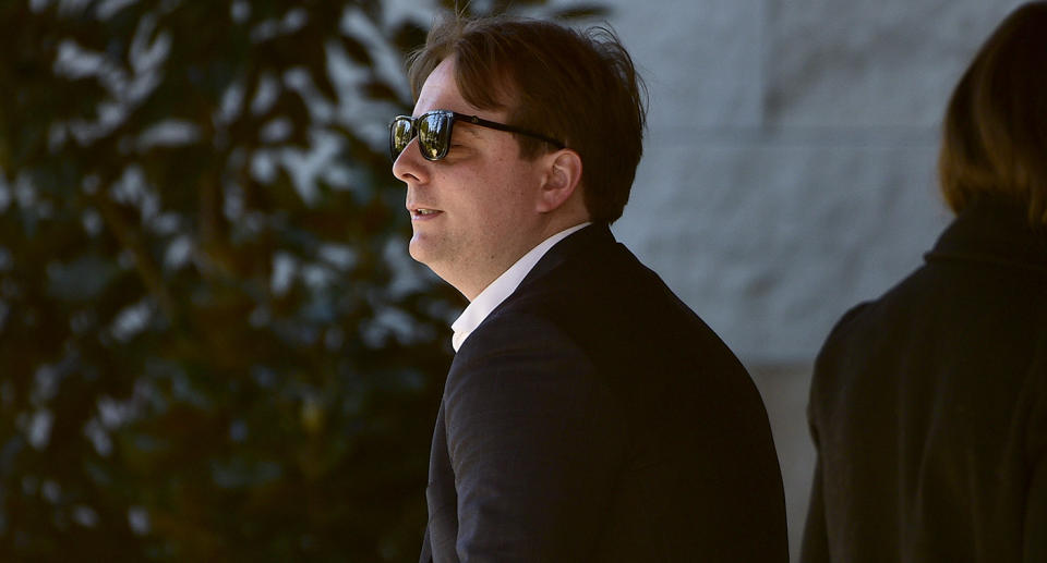 Peter Finley, owner and director of Harder Styles United (HSU) Events which ran the two music festivals is seen leaving the Coroner's Court of NSW.