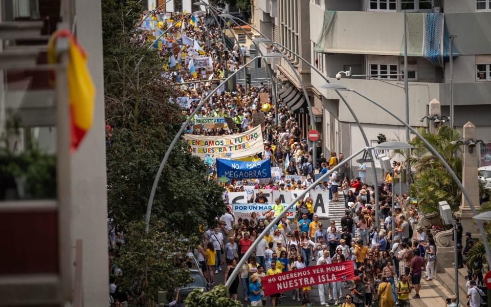 'We don't want to see our island die': thousands of protesters have taken to the streets