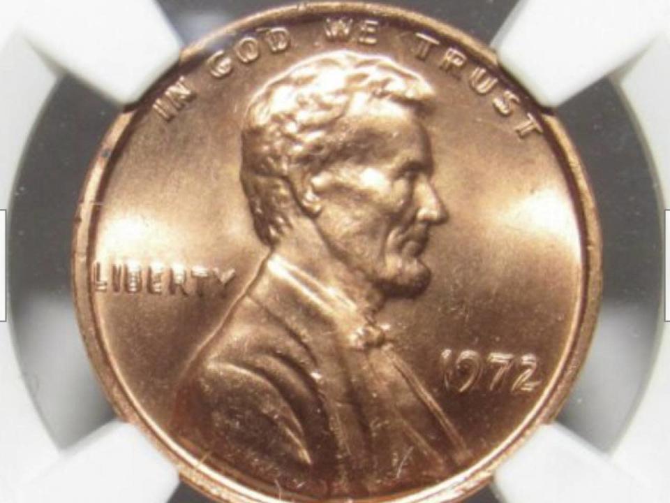 1972 doubled die obverse Lincoln Memorial cent