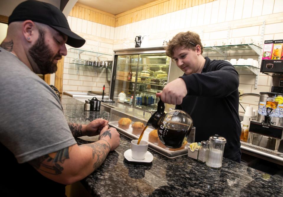 Waiter Mike Sambucini Jr. pours a cup of coffee at Atlantic Highlands Towne Diner, a long-standing establishment in Atlantic Highlands.
Atlantic Highlands, NJ
Thursday, May12, 2022