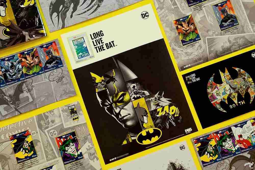 Long Live the Bat! Limited Edition packs available at RM120 each. — Courtesy of Pos Malaysia