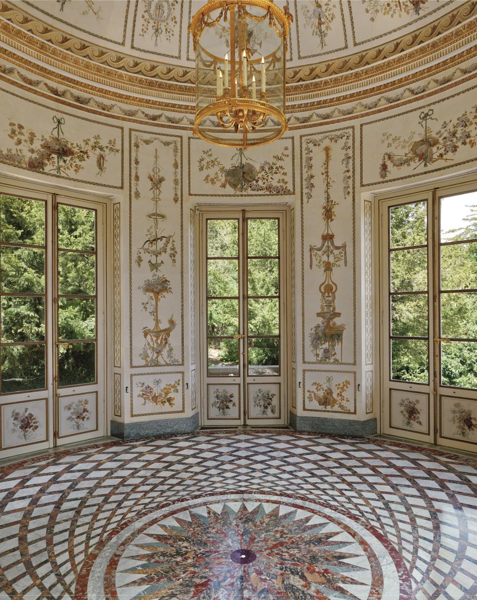 Marie Antoinette used the Belvedere Pavilion as a music room.