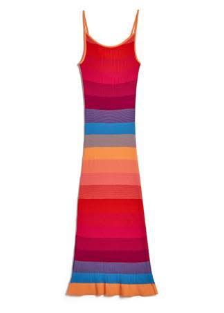 PRIDE Strappy Multi Stripe Dress, $129.00