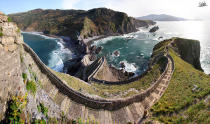 <strong>San Juan de Gaztelugatxe, Spain</strong> There are some spectacular views atop this rocky island but to get there, you must cross a narrow stone bridge and climb 231 stone steps. At the end of your trek, you will find a Romanesque chapel that is said to have been used as a fortress by the Templars in the 14th century.