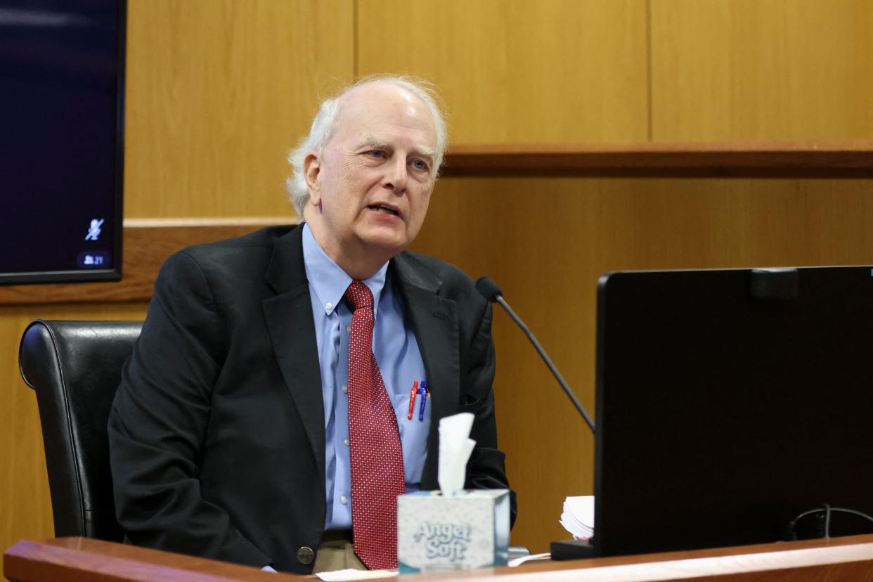 Former Georgia Gov. Roy Barnes testifies during a hearing over misconduct allegations against Fulton County District Attorney Fani Willis. He called Willis "a very qualified young woman."