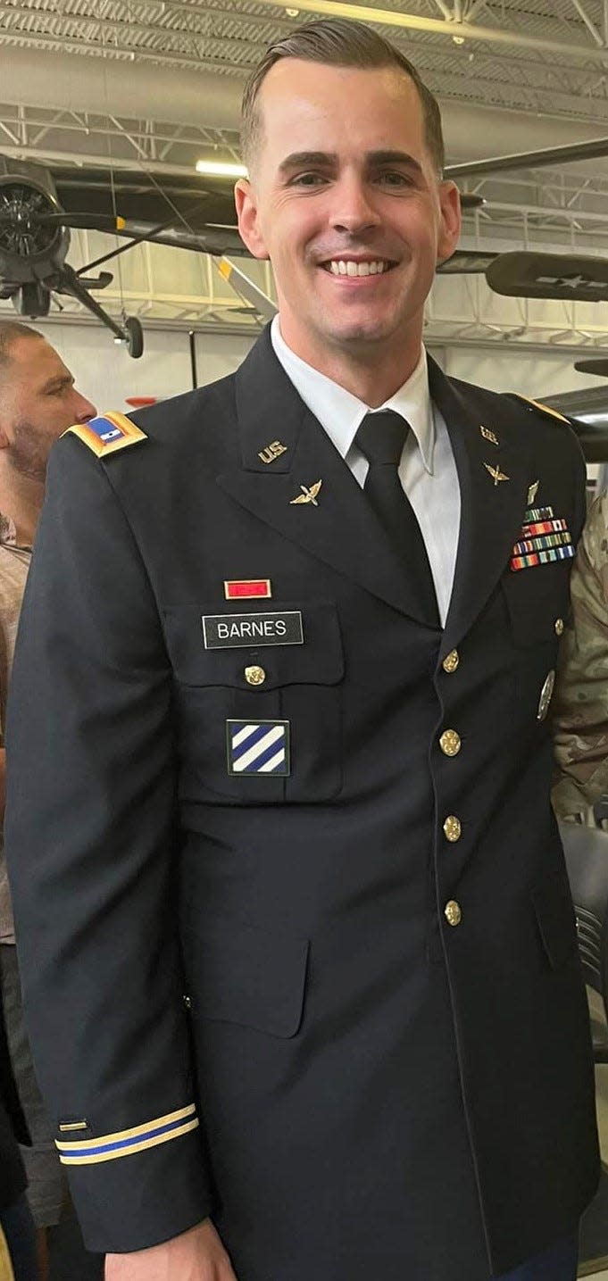 Warrant Officer 1 Jeffery Barnes, 33, of Milton, Florida 