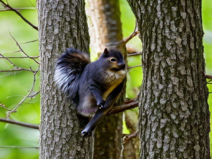 A photo of a squirrel, after edits using Magic Editor.