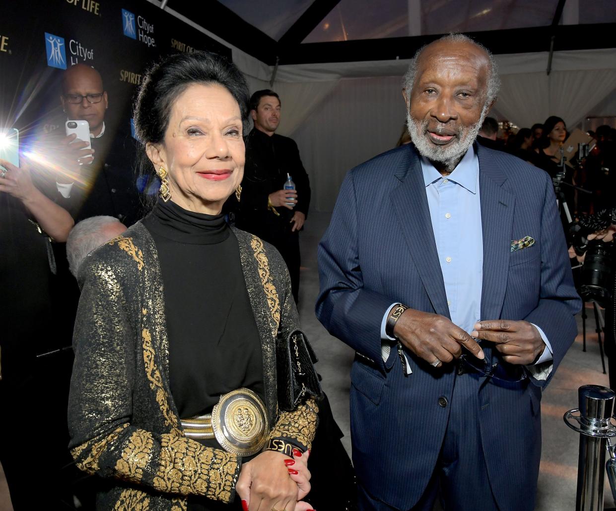 Jacqueline Avant and Clarence Avant in 2019.