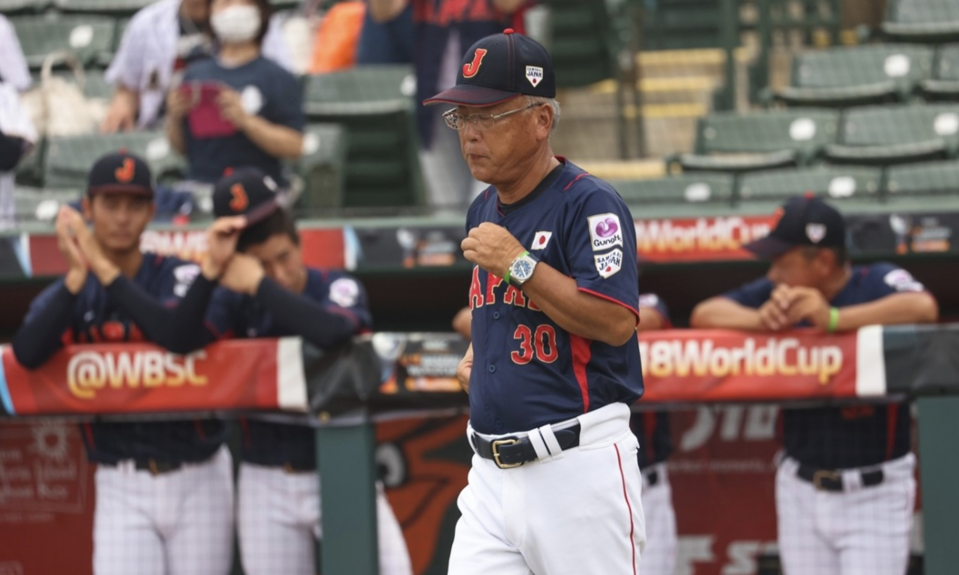 U18世界盃日本武士隊監督馬淵史郎。（照片來源：WBSC官網）