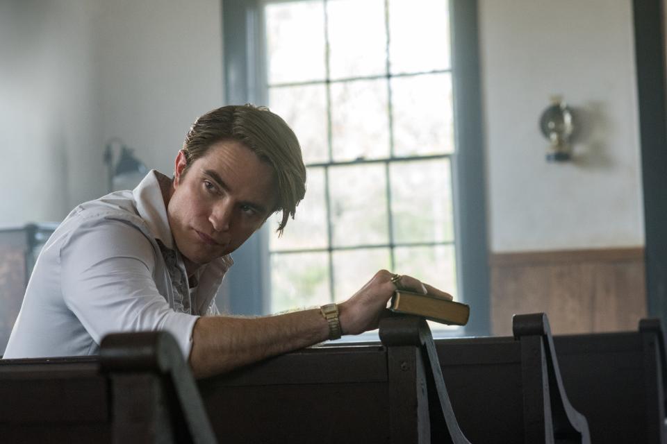 <p>What can we say—we love Robert Pattinson…and Tom Holland…and Sebastian Stan…and Bill Skarsgård. Basically, the cast of this psychological thriller about religion and sin is lit.</p> <p><a href="https://www.netflix.com/title/81028870" rel="nofollow noopener" target="_blank" data-ylk="slk:Available to stream on Netflix;elm:context_link;itc:0;sec:content-canvas" class="link "><em>Available to stream on Netflix</em></a></p>