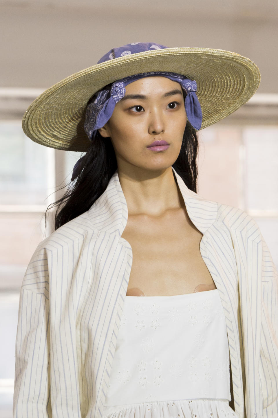 <p><i>Wide-brimmed woven hat from the SS18 Creatures of Comfort collection. (Photo: ImaxTree) </i></p>