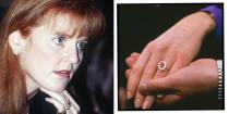 <p>The Duchess of York's ring from Prince Andrew, presented to her on their engagement in 1986, features a Burmese ruby encased in 10 diamonds resembling a flower.</p><p>The ruby was chosen to compliment Ferguson's red hair, the couple said in their engagement interview.</p><p>'It's stunning, red, I wanted a ruby,' Ferguson said. 'I'm very lucky to have it, it's a lovely stone.'</p><p><a class="link " href="https://www.ernestjones.co.uk/webstore/d/6424783/18ct+yellow+gold+ruby+%26+0.26ct+diamond+ring/" rel="nofollow noopener" target="_blank" data-ylk="slk:SHOP SIMILAR;elm:context_link;itc:0;sec:content-canvas">SHOP SIMILAR</a> 18ct Yellow Gold Ruby & 0.26ct Diamond Ring, Ernest Jones £999<br></p>