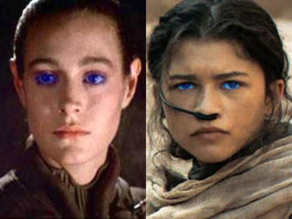 Sean Young and Zendaya as Chani in "dune"