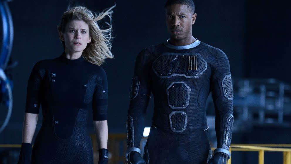 Kate Mara played Sue Storm in Fantastic Four, with Michael B Jordan as her brother, Johnny. (Image by 20th Century Fox)