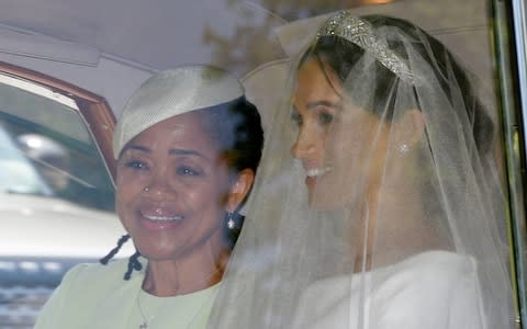 Doria Ragland and Meghan Markle