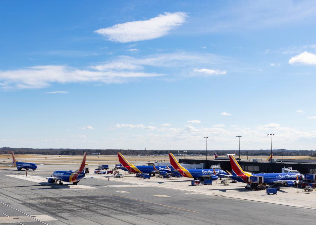 Ground operations at BWI Airport.