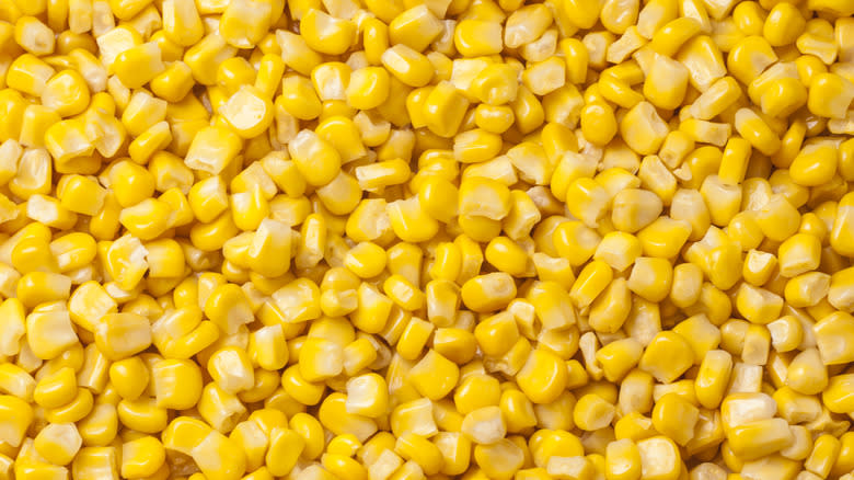 Cooked canned corn