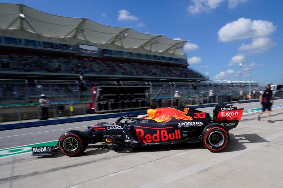 Max Verstappen, pictured, and Lewis Hamilton clashed in practice (Darron Cummings/AP) (AP)