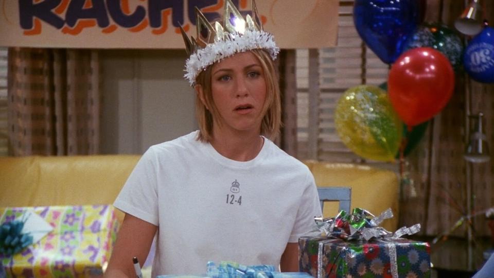How the woman probably felt when she walked into the surprise party. Photo:  Warner Bros. Television 