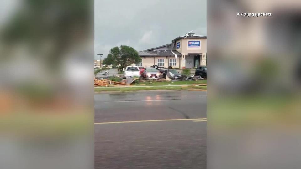 <div>Damage in Belton | Courtesy: @jagsjackett</div>