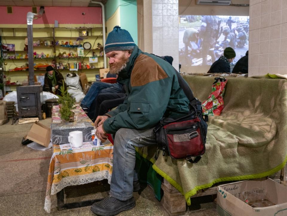 A ‘warmth centre’ in the city of Bakhmut (Getty Images)